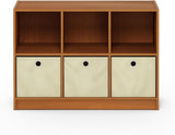 Estantería Furinno 3x2 con Bins, Almacenamiento, Modelo Básico