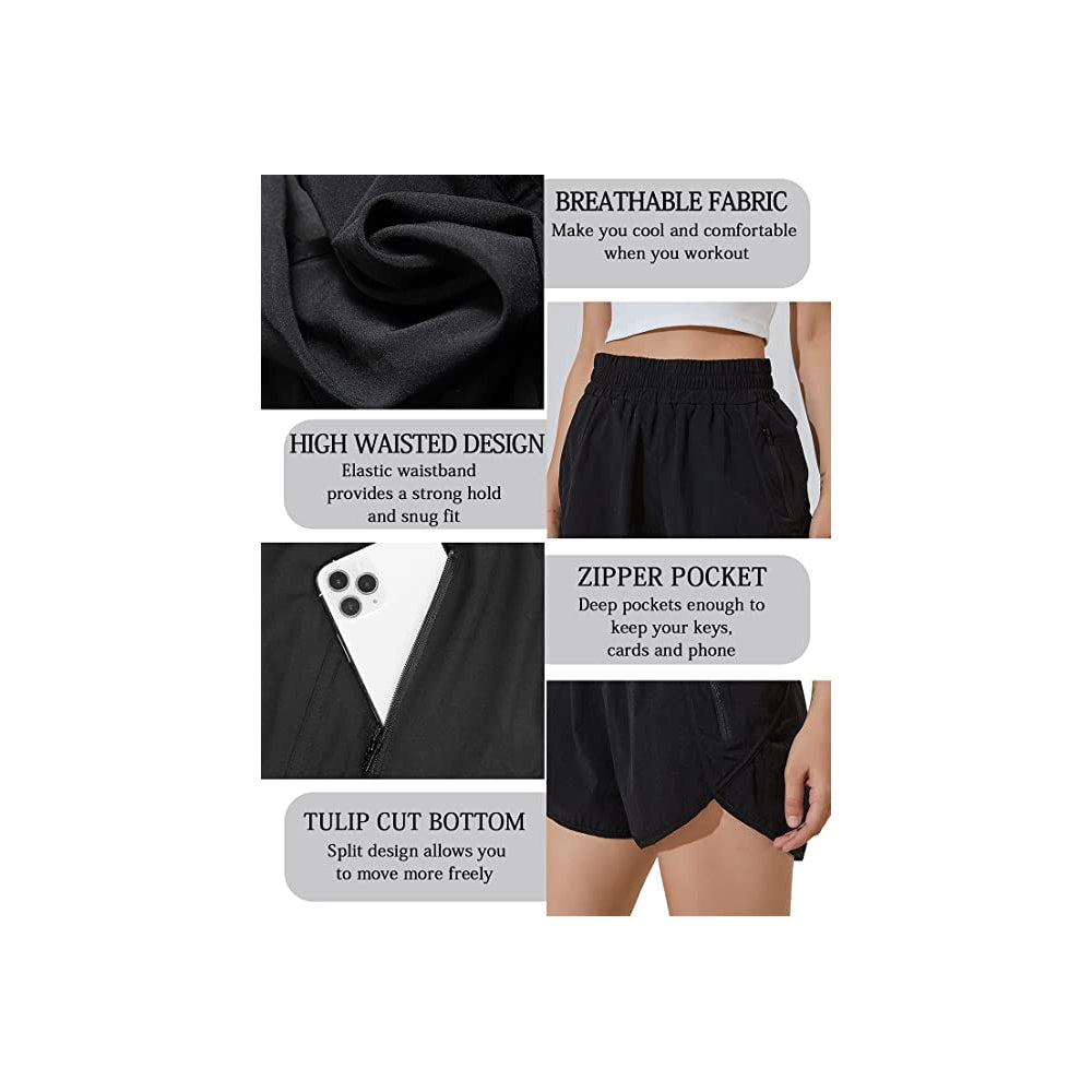 Shorts cortos y elásticos de cintura alta talla XS