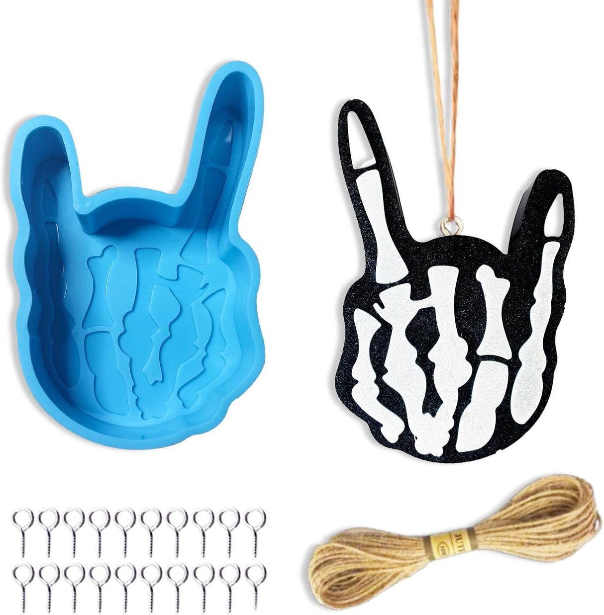 Moldes de Silicona Halloween para Freshies - Mano Esqueleto