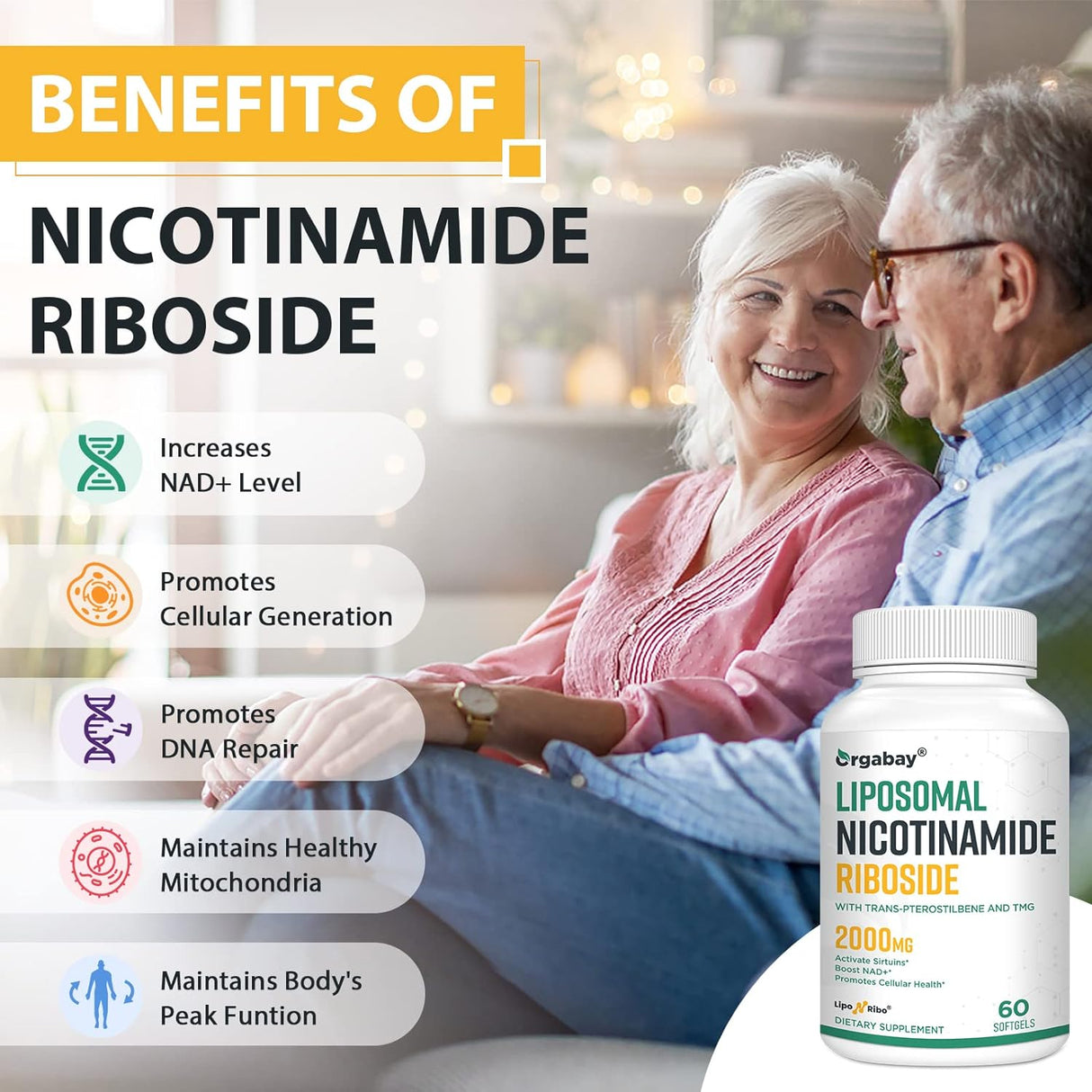 Suplemento Riboside liposomal  apoyo al envejecimiento