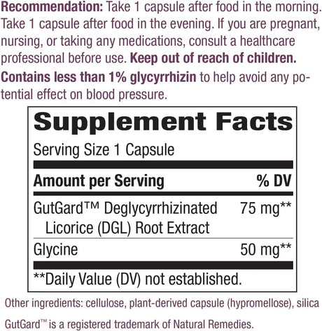 DGL Ultra Extracto de Regaliz - Nature's Way - 90 Cápsulas Veganas