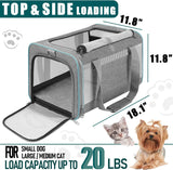 Transportador Suave para Gatos Grandes - Resistente y Colapsable