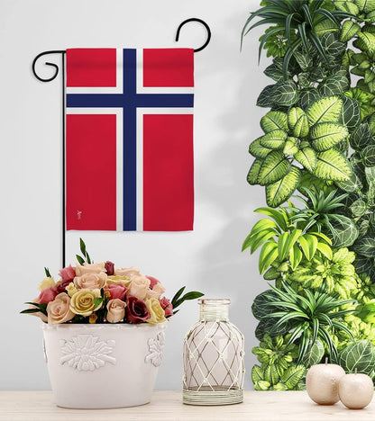 Bandera de jardín de Noruega, internacional decoración casa