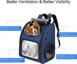 Mochila expandible para mascotas para gatos portátil