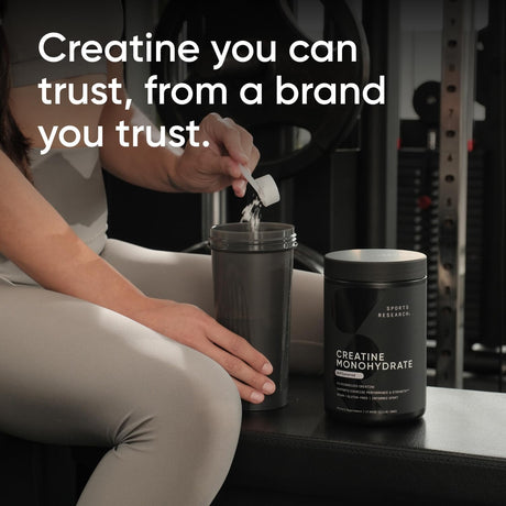 Suplemento Sports Research Monohidrato de creatina  1.1 lb
