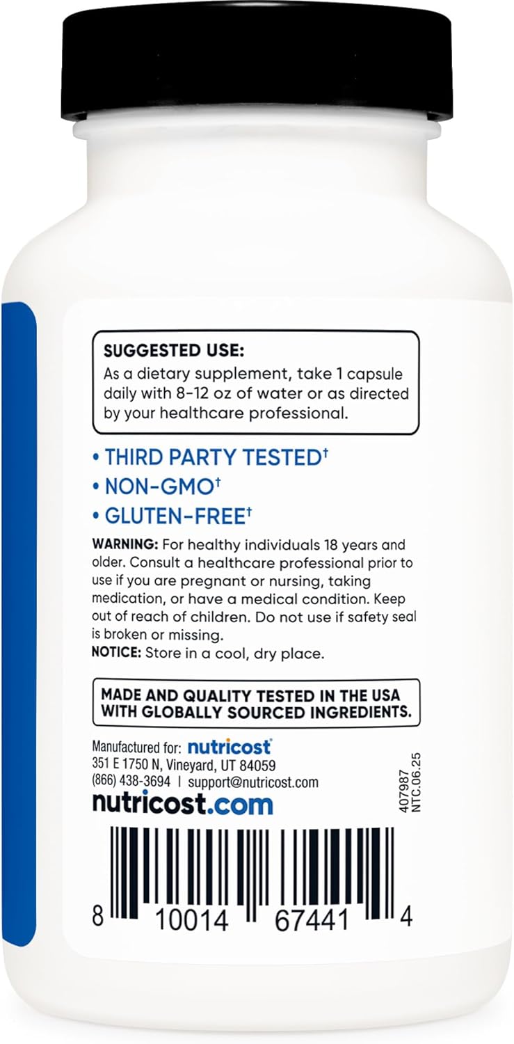 Nutricost Turkesterona Suplemento 600mg, 120 cápsulas