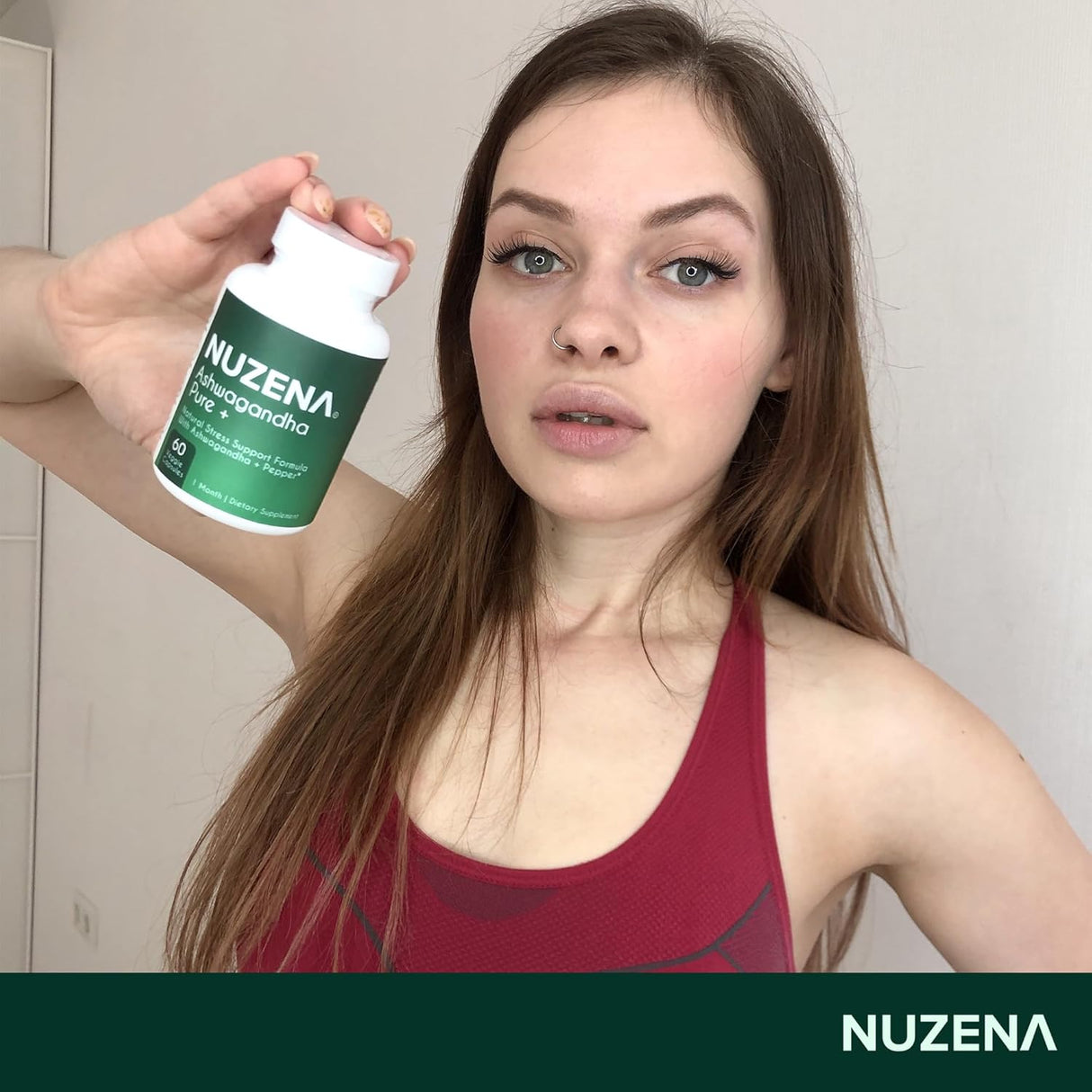 Cápsulas de Ashwagandha, Pure +, 1300mg, Vegan, 60 unidades