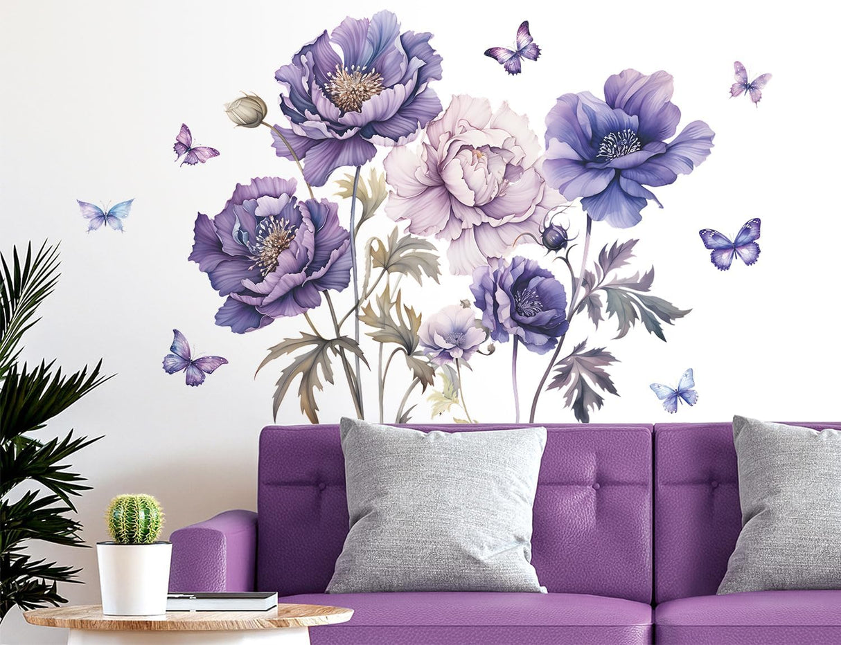 Stickers de Flores y Mariposas 3D - Decoración Infantil