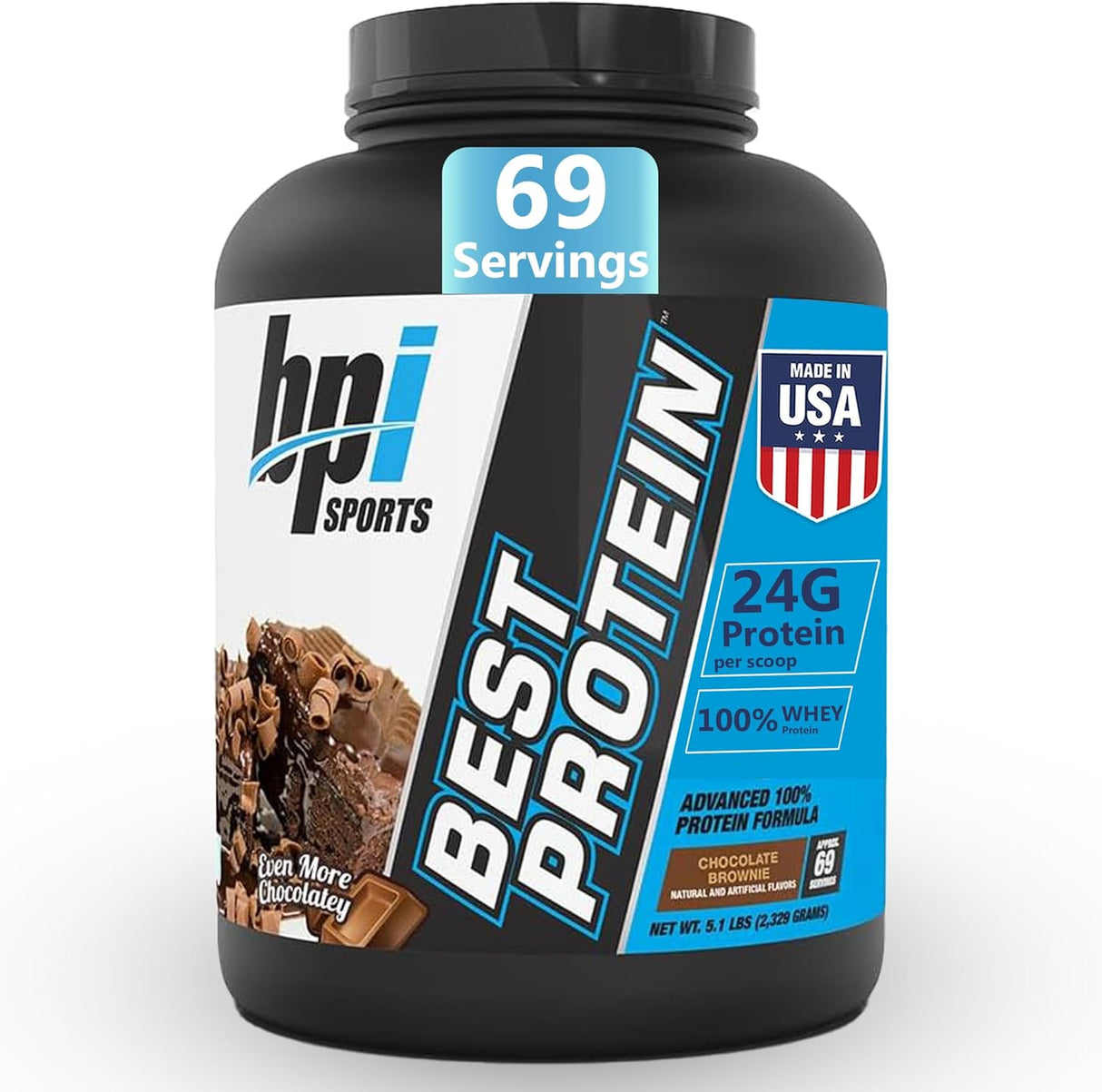 Proteína en Polvo BPI Sports Best Protein 100% Whey 5.1lbs