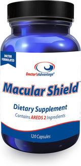 Doctor&#39;s Advantage AREDS 2 Macular Shield - Suplementos oculares para adultos, fórmula Areds2 con luteína, zeaxantina y vitaminas esenciales, 120 cápsulas