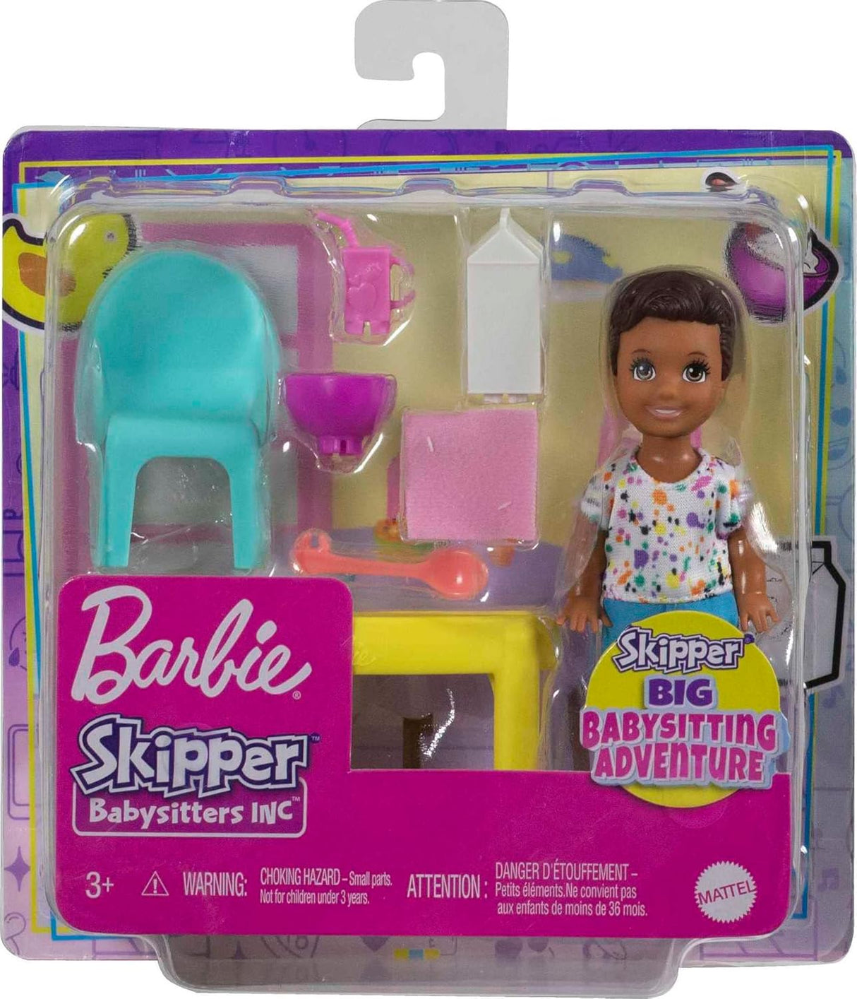 Barbie Skipper Bebés y Niñera Set con accesorios y muñeco