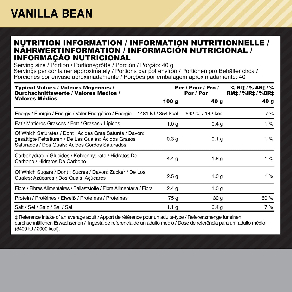 Suplemento Hydro Whey Vainilla Optimum Nutrition Platinum