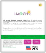 Parche Resveratrol Live To Shine Antioxidante Salud 30und