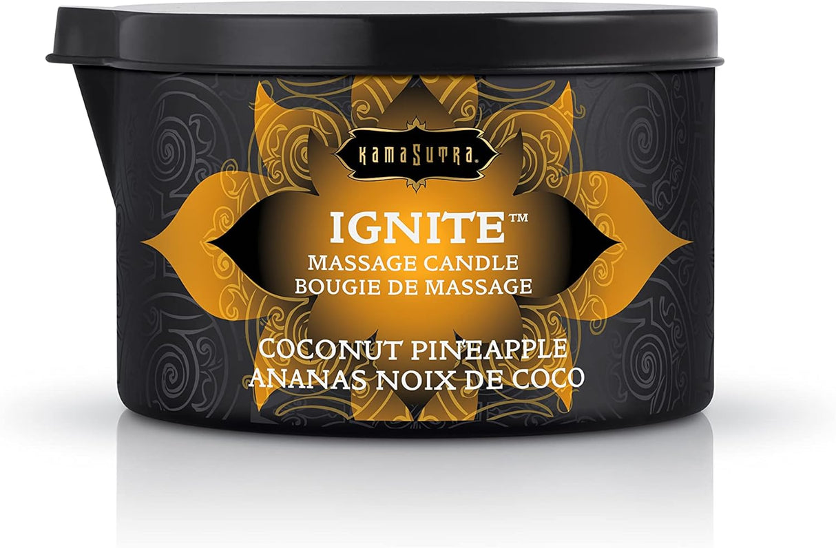 Vela de masaje lubricante de coco Piña 10227 KAMA SUTRA