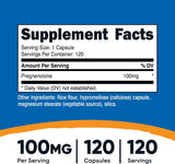 Nutricost Pregnenolona 100mg, 120 Cápsulas Vegetarianas