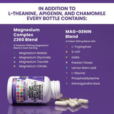 Complejo de glicinato de magnesio 1000 mg con L-teanina