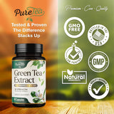 Suplemento Píldoras de extracto de té verde de 1000 mg