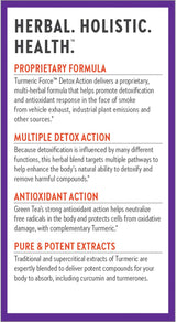 Nueva Vida Cúrcuma Suplemento + Detox Diario Turmeric Force Detox Acción