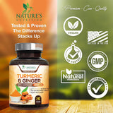 Suplemento Cúrcuma con BioPerine &amp; Jengibre 1950mg