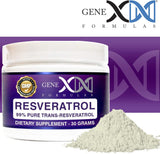 Suplemento GENEX Trans Resveratrol 1000 mg que sirve 99%