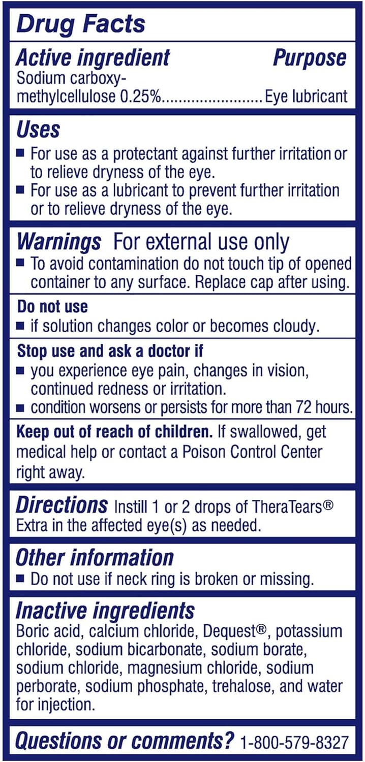 Suplemento Gotas lubricantes para terapia ocular extra seca