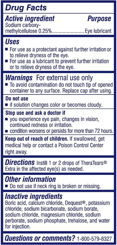 Suplemento Gotas lubricantes para terapia ocular extra seca