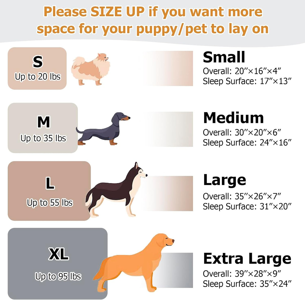 Cama ortopédica de espuma para perros, impermeable, M 30x20