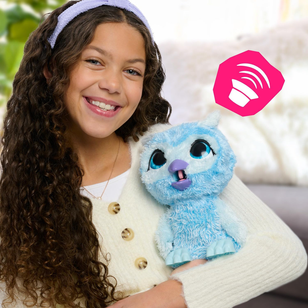 Juguete interactivo Owlen The Owl de furReal, 6 piezas, 4+