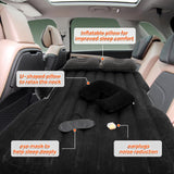 Colchón inflable de aire para coche, cortina divisora de coche, sombra para asiento trasero, cama, colchón de coche, camping, ventana de coche, con bomba de aire, 2 almohadas de aire, almohada de viaje, tapones para los oídos para SUV, RV, camión