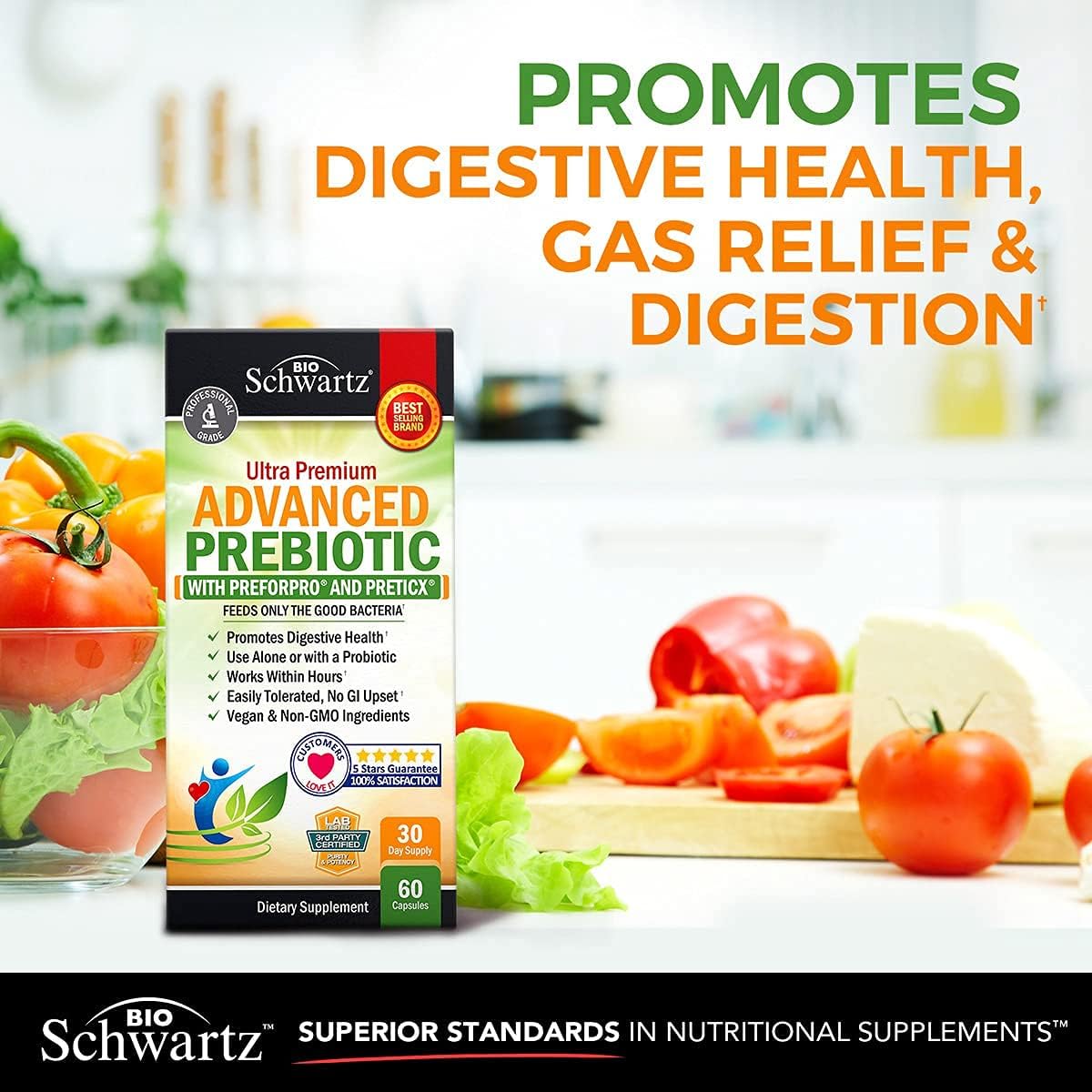 Suplementos Alimenticios Prebióticos para mejorar la salud