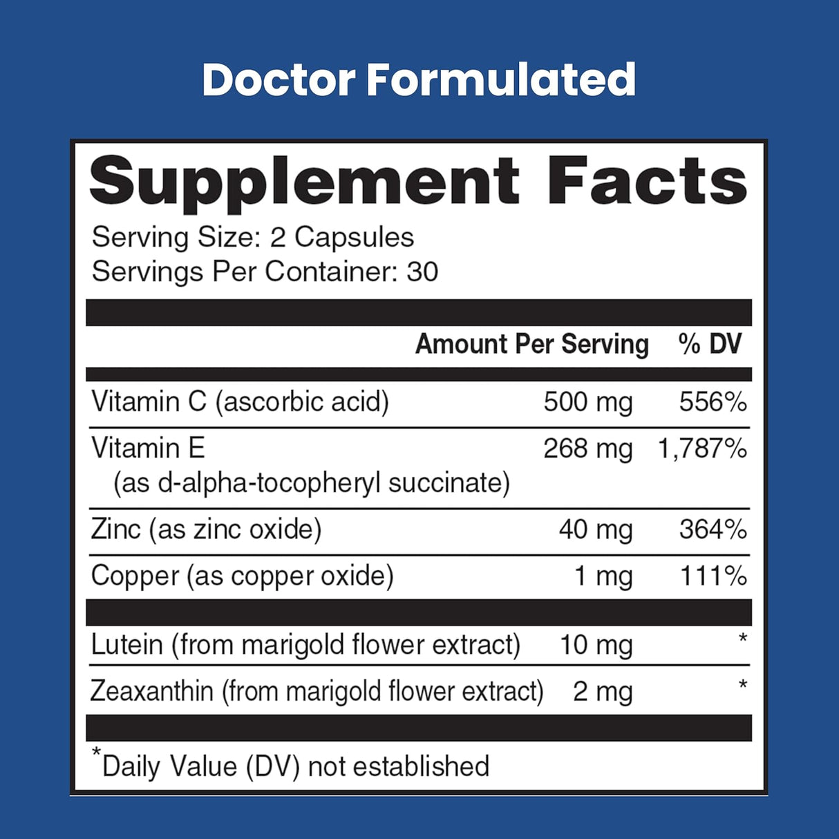 Suplementos Alimenticios 2 vitaminas para los ojos