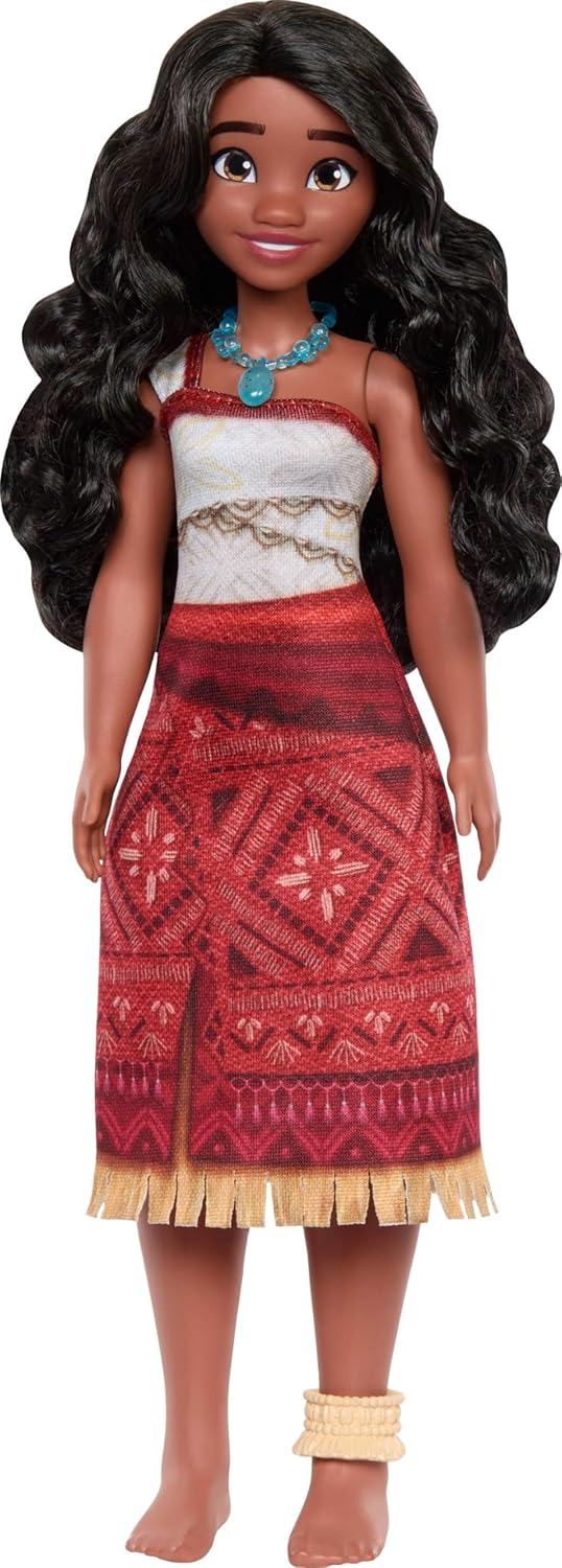 Muñeca Moana de Mattel, 2 accesorios, atuendo removible, Moana 2