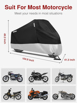 Funda de bicicleta exterior impermeable con orificio para candado