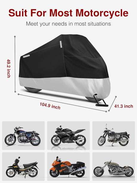 Funda de bicicleta exterior impermeable con orificio para candado