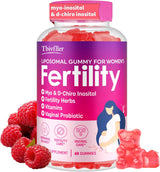 Suplemento de Fertilidad para Mujeres, 60 Gummies, con Inositol, Folato