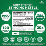 Extracto de Ortiga Zazzee 20:1, 9000 mg, 120 Cápsulas