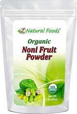 Suplemento Natural Foods Polvo orgánico de frutas Noni  1 lb