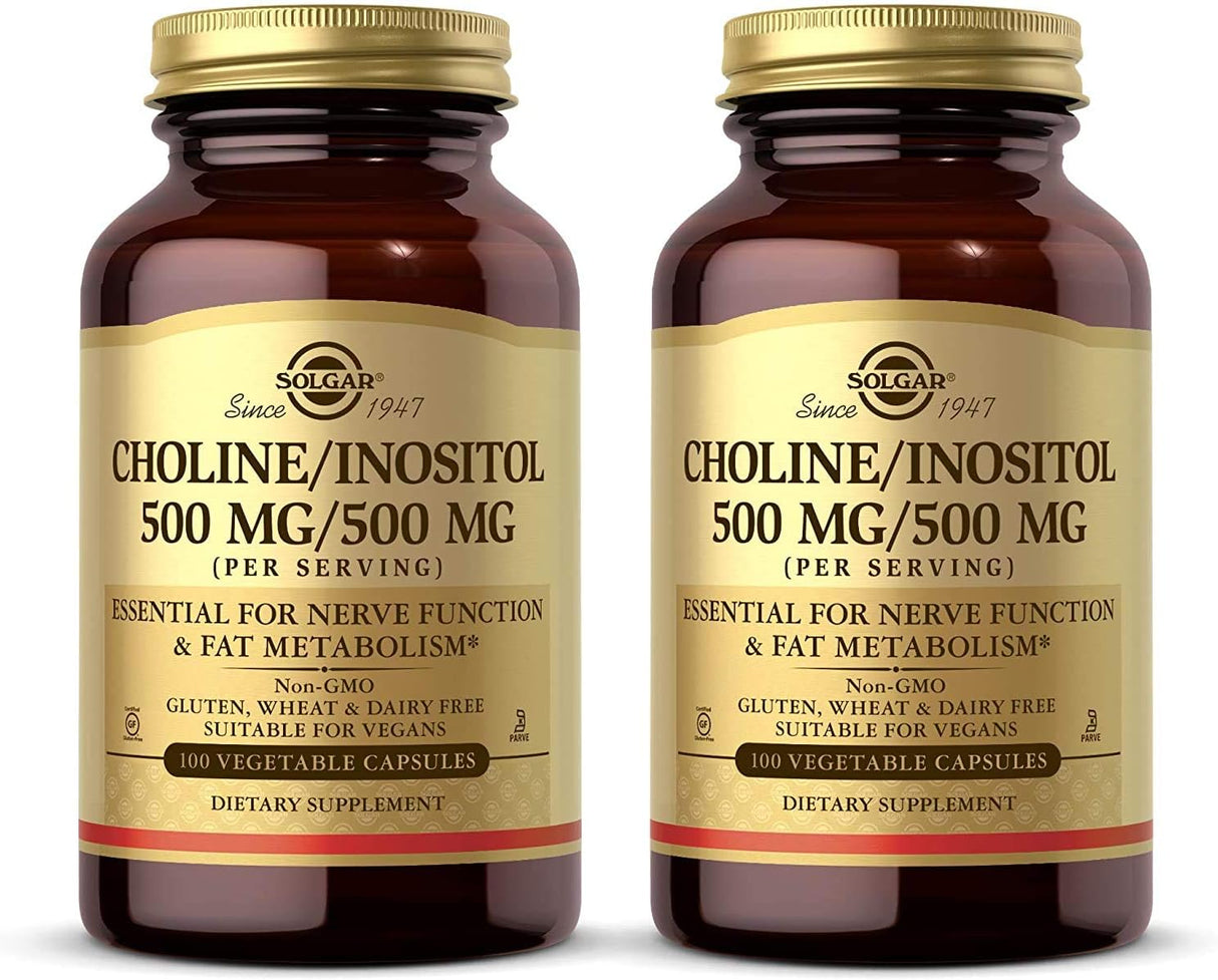 Suplementos  Colina/inositol 500 mg/500 mg 100 cápsulas