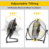 Ventilador VENTISOL Orbital 14 3 Velocidades 720° Tilt