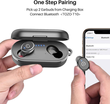 Auriculares TOZO T10, Bluetooth 5.3, sonido premium, IPX8