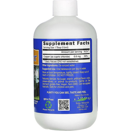 Suplementos Alimenticios Líquido de cobre 18oz