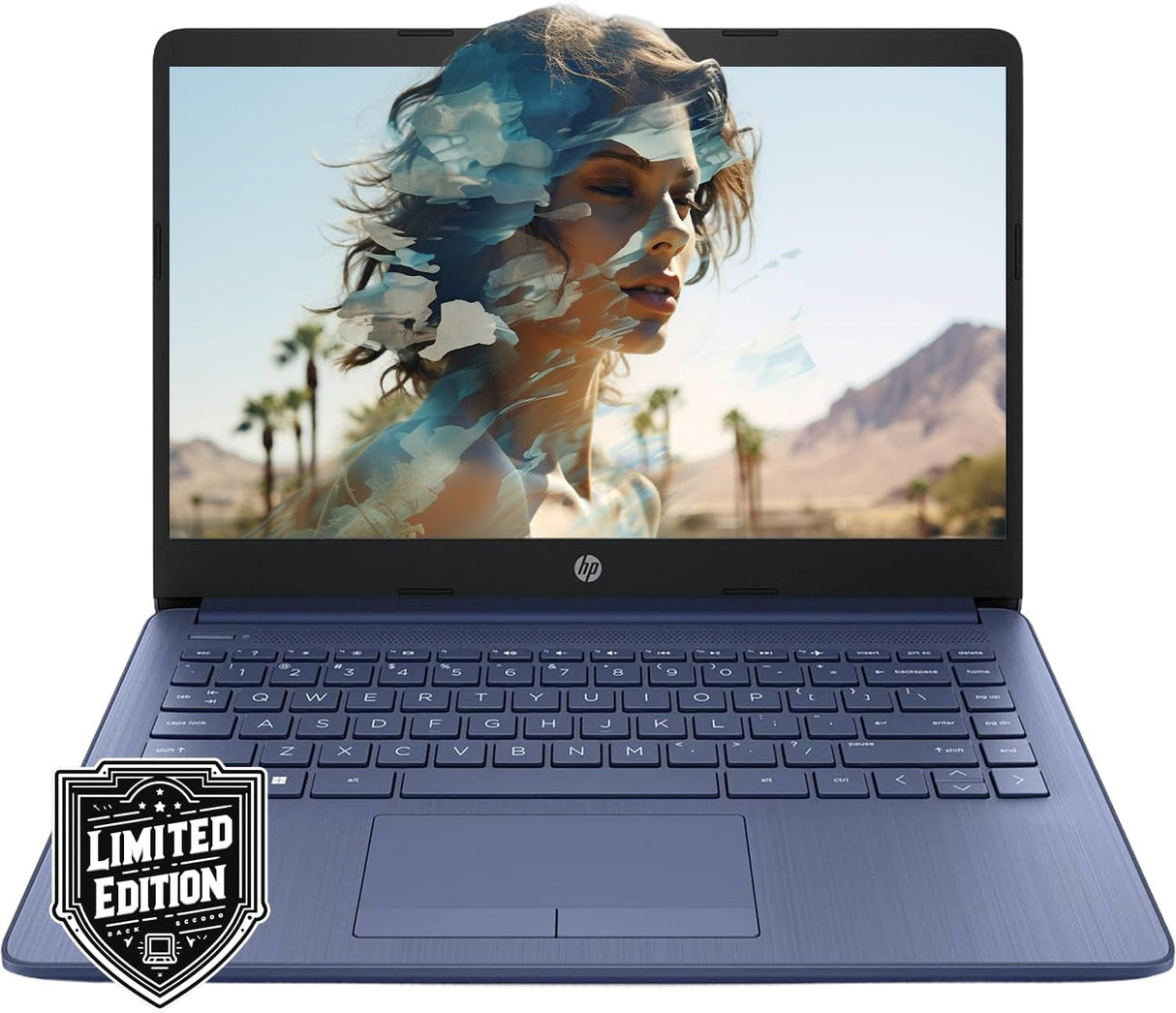 Laptop HP 14 HD | Procesador Quad-Core, 8GB RAM, 576GB SSD