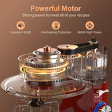 Batidora de pie 3 en 1 10 velocidades 660W 6QT, modelo 660W