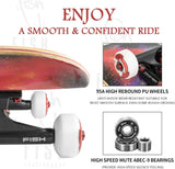 Skateboard Completo 31"x8", Madera de Arce, Doble Kick