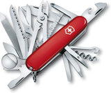 Navaja suiza de bolsillo para multiples usos de color rojo