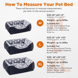 Cama ortopédica para perros grandes GASUR, suave y lavable, L