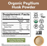 Polvo orgánico de cáscara de psyllium, Viva Naturals 24 onz