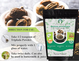 Polvo de Triphala Detox, Limpieza Rejuvenecimiento Vegano