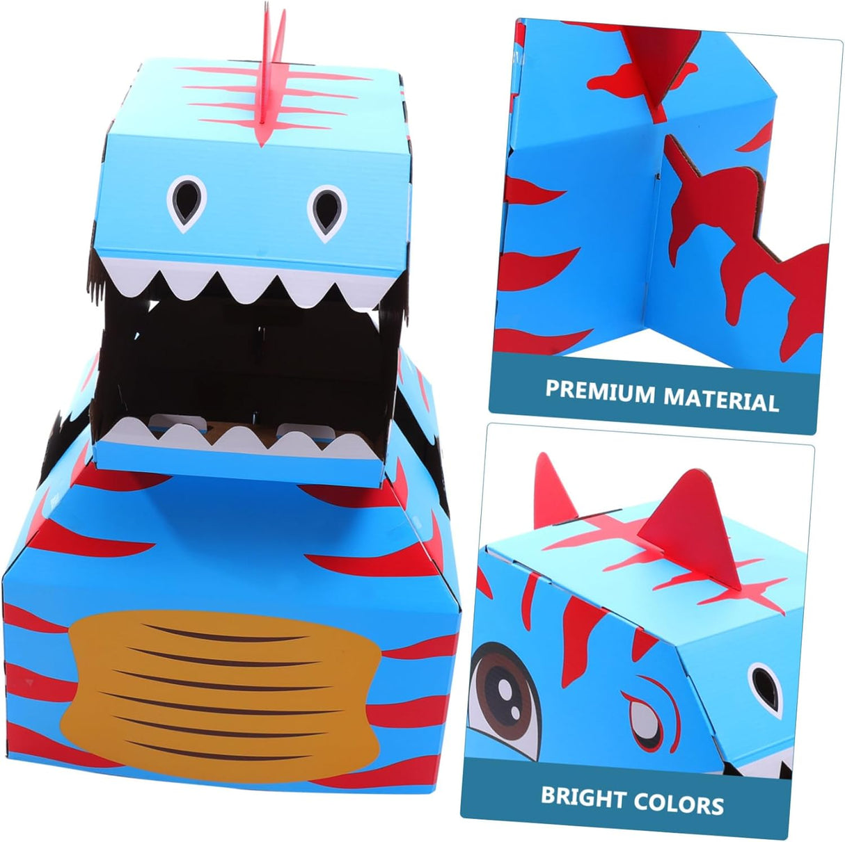 Disfraz Dinosaurio Cartón para Niños - Modelo Color Battle