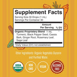 Suplementos Alimenticios Gotas líquidas de oro de cúrcuma
